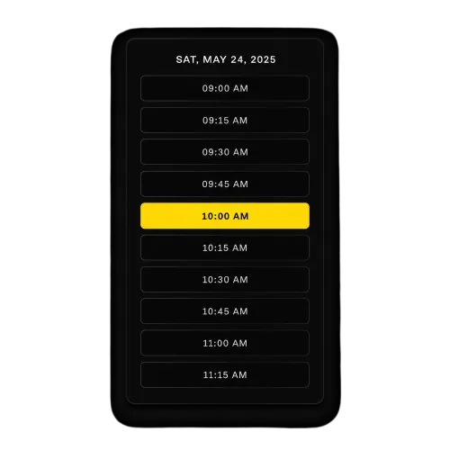 Calendar slot picker